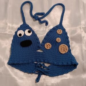 Cookie monster crochet top